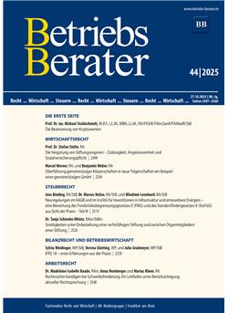Betriebs-Berater  Cover