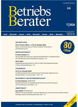 Betriebs-Berater  Cover
