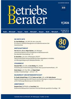 Betriebs-Berater Cover