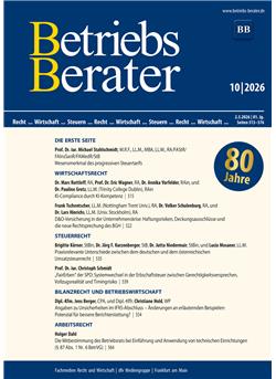 Betriebs-Berater Cover