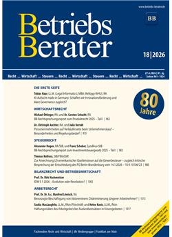 Betriebs-Berater Cover