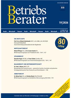 Betriebs-Berater Cover