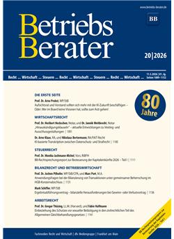 Betriebs-Berater Cover