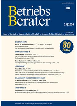 Betriebs-Berater Cover