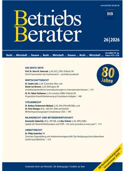 Betriebs-Berater  Cover