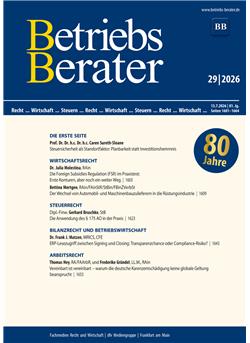 Betriebs-Berater  Cover
