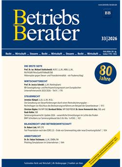 Betriebs-Berater  Cover
