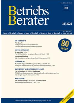 Betriebs-Berater Cover