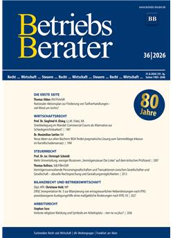 Betriebs-Berater  Cover