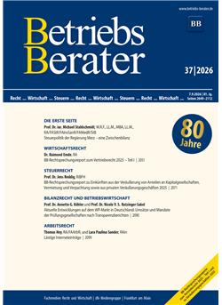 Betriebs-Berater Cover