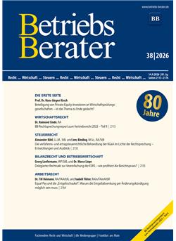 Betriebs-Berater  Cover