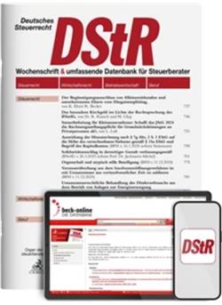Deutsches Steuerrecht - DStR Cover