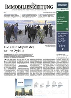 Immobilien Zeitung Cover