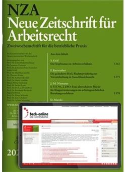 Neue Zeitschrift für Arbeitsrecht - NZA Cover