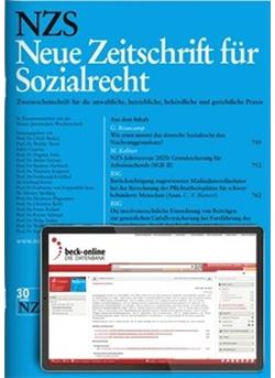 Neue Zeitschrift für Sozialrecht - NZS Cover