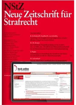 Neue Zeitschrift für Strafrecht - NStZ Cover