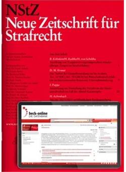 Neue Zeitschrift für Strafrecht - NStZ Cover