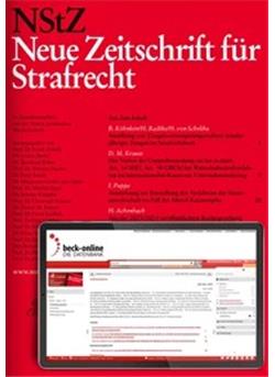 Neue Zeitschrift für Strafrecht - NStZ Cover