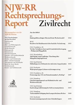 Rechtsprechungs-Report Zivilrecht - NJW-RR Cover