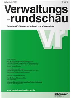 Verwaltungsrundschau Cover