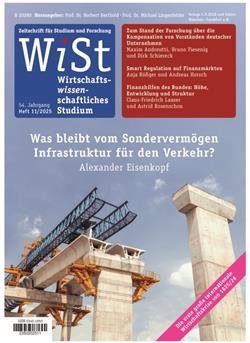 Wirtschaftswissenschaftliches Studium - WiSt Cover