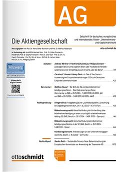 Aktiengesellschaft - AG Cover