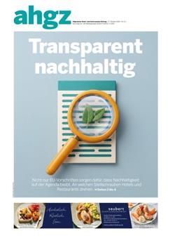 Allgemeine Hotel- und Gastronomie-Zeitung ahgz Cover