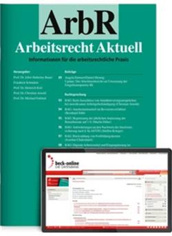 Arbeitsrecht aktuell ArbR Cover