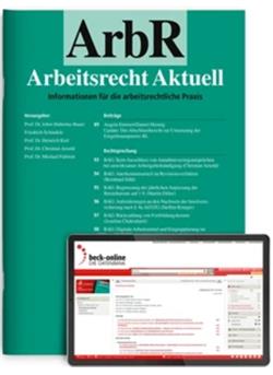 Arbeitsrecht aktuell Cover