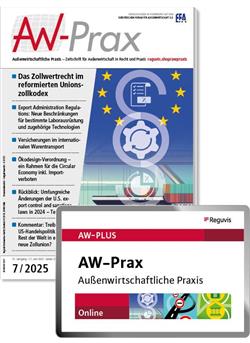 Außenwirtschaftliche Praxis Cover
