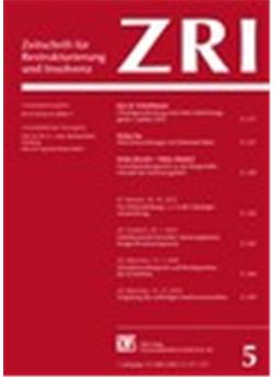 Zeitschrift für Restrukturierung und Insolvenz - ZRI Cover