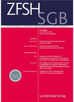 Zeitschrift für die sozialrechtliche Praxis - ZFSH/SGB E-Paper Cover