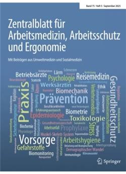 Zentralblatt für Arbeitsmedizin, Arbeitsschutz... - Institutionen Cover