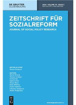 Zeitschrift für Sozialreform  - Institutionen E-Paper Cover
