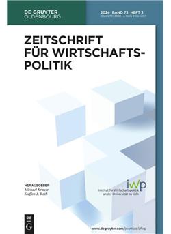 Zeitschrift für Wirtschaftspolitik - Institutionen Cover