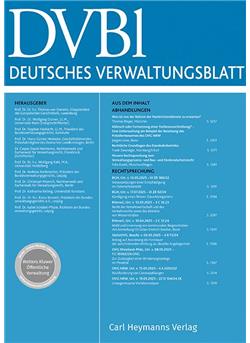 Deutsches Verwaltungsblatt Cover