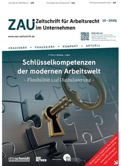 Zeitschrift für Arbeitsrecht im Unternehmen - ZAU E-Paper Cover