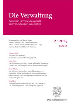 Verwaltung - Verw - Institutionen Cover