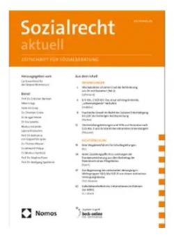 Sozialrecht aktuell Cover