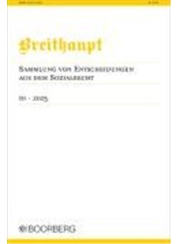 Breithaupt - Sammlung von Entscheidungen... Cover