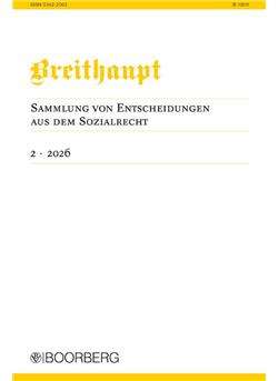 Breithaupt - Sammlung von Entscheidungen... Cover