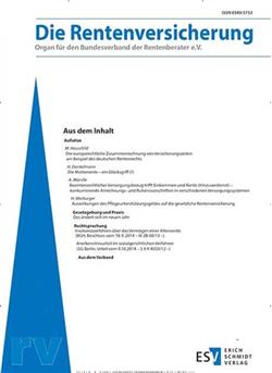 Rentenversicherung - RV E-Paper Cover