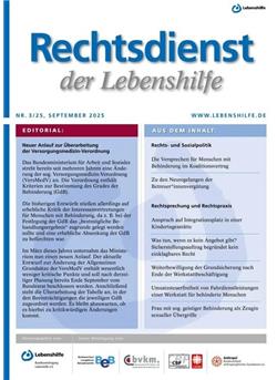 Rechtsdienst der Lebenshilfe Cover