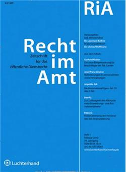 Recht im Amt - RIA Cover