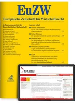 Europäische Zeitschrift für Wirtschaftsrecht Cover