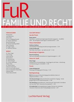 Familie und Recht - FuR E-Paper Cover