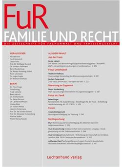 Familie und Recht - FuR Cover