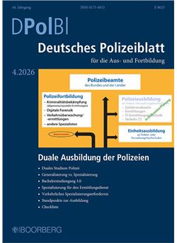 Deutsches Polizeiblatt Cover