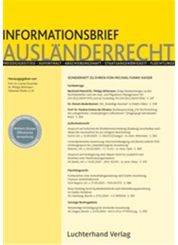 Informationsbrief Ausländerrecht    Cover