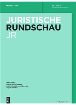 Juristische Rundschau - Institutionen E-Paper Cover